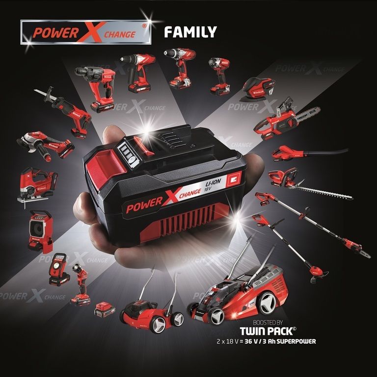 Einhell 18V Li-ion technology one battery for all