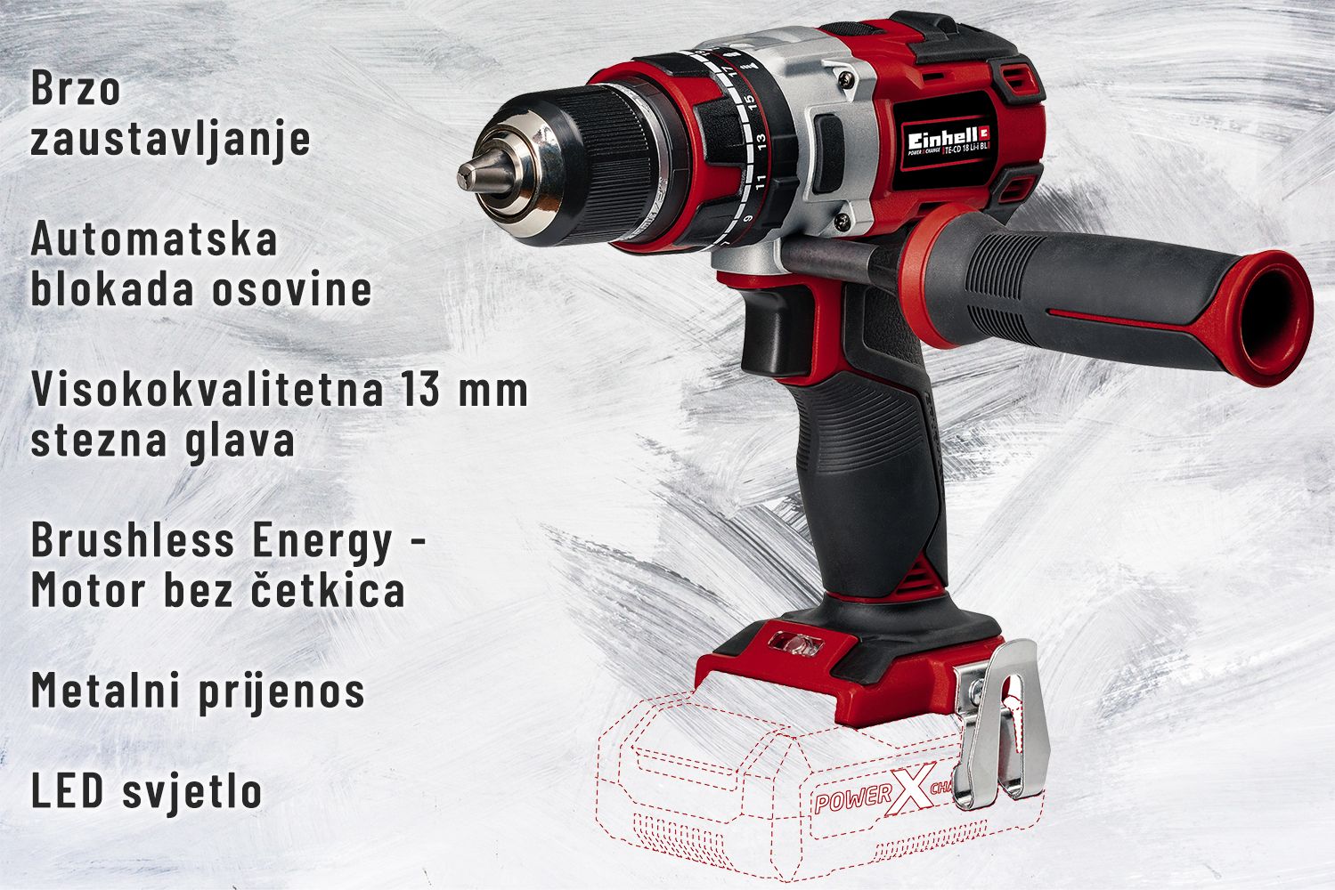 Einhell TE-CD 18Li brushless udarna bušilica solo Einhell TE-CD 18Li brushless udarna bušilica solo